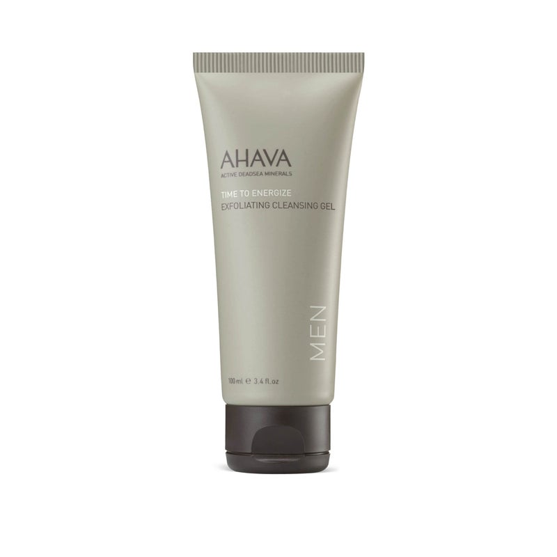 AHAVA Mens Exfoliating Cleansing Gel  Helps Against Clogged Pores Smoothes  Cleans Refreshes  Energizes the Skin with exclusive Osmoter  antioxidant botanic complex GForce 34 FlOz